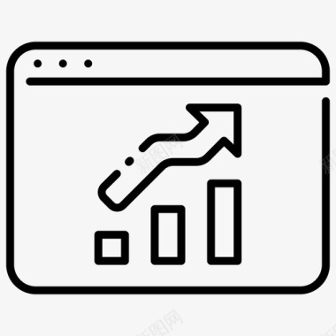 网站活动页面网站统计浏览器界面图标图标