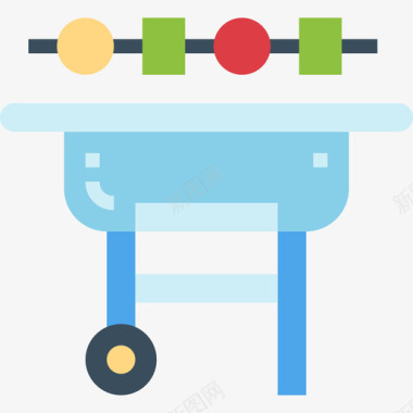 麻辣烧烤烧烤夏季59平铺图标图标