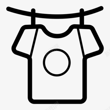 烘干t恤清洁衣物图标图标