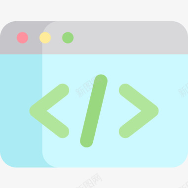代码用户界面38扁平图标图标