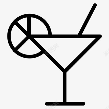 鸡尾酒酒精冷饮图标图标