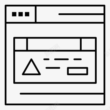 网页工具栏界面网页网页和开发图标图标