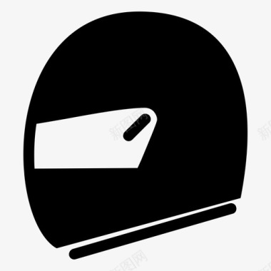 头盔安全帽摩托车图标图标