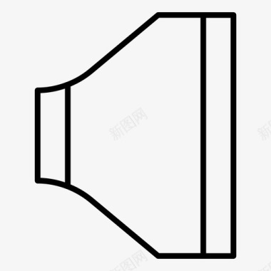 妇科技术标志声音扬声器音量图标图标