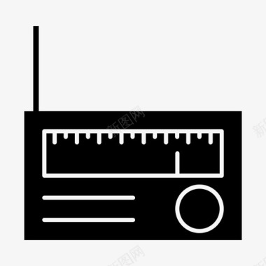 信息联络无线电通信听图标图标
