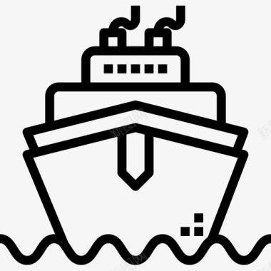 海运商务15直航图标图标
