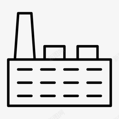 制造工厂建筑制造图标图标