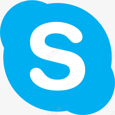 Skype社交媒体89扁平图标图标