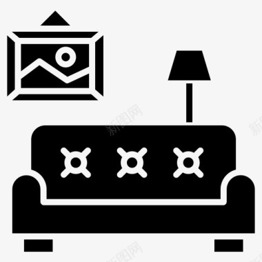 家具和家居客厅家具家居装饰图标图标