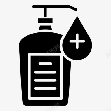 洗手液清洁卫生图标图标