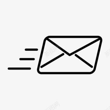 信封的消息发送电子邮件信封图标图标