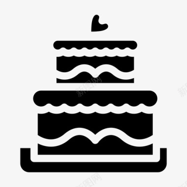 母亲节花藤蛋糕婚礼结婚蛋糕图标图标