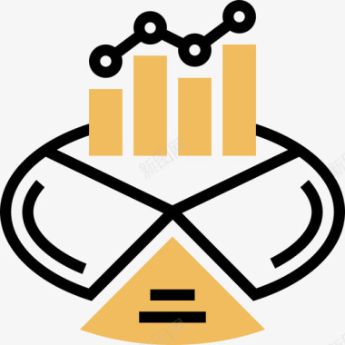 数字世界Statistics数字营销109黄影图标图标