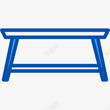 桌子家装29蓝色图标图标