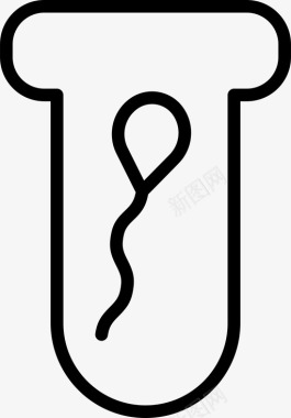 精子罐子样本图标图标