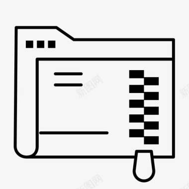 数据文件夹服务器图标图标