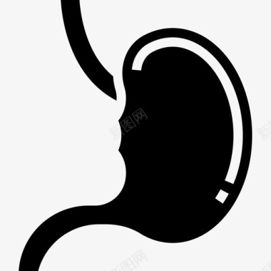 胃人体器官4字形图标图标