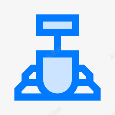 蓝色杭州标志矿业加密货币27蓝色图标图标