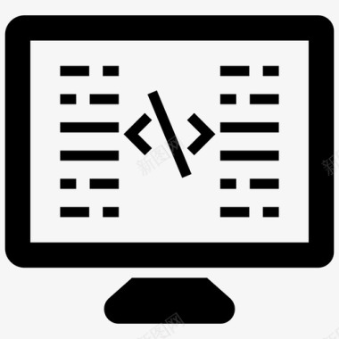 空白源代码网页开发html编程界面图标图标