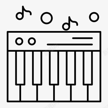 音乐键盘钢琴图标图标