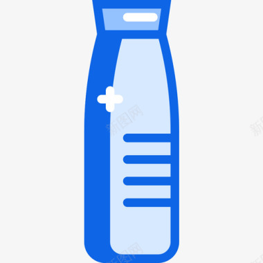 瓶子健身71蓝色图标图标