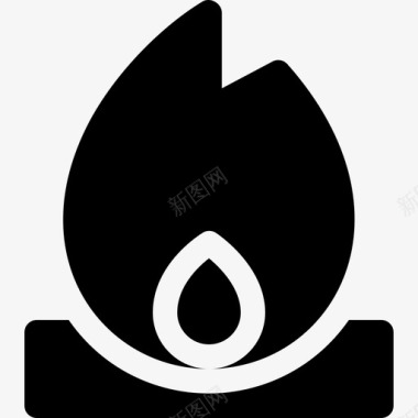 柴火烟熏柴火烧烤35装满图标图标