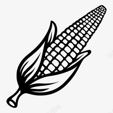 玉米农业自然图标图标