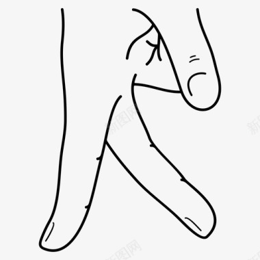 手机展示动作会走路的手指手势男性的手图标图标