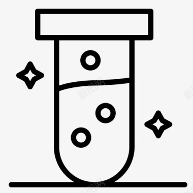 身体测试试管实验室医疗图标图标