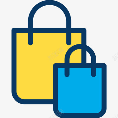 购物任务购物袋商务240线性颜色图标图标