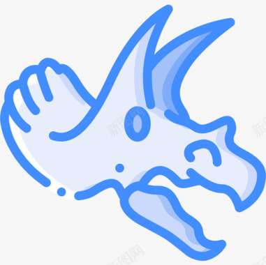 三角龙侏罗纪4蓝色图标图标