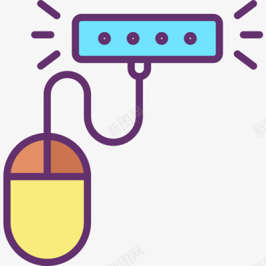 公共标识安全密码安全14线性颜色图标图标