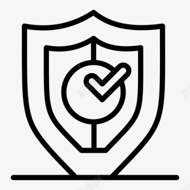 公共标识安全gdpr锁定保护图标图标