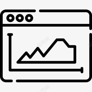 股票股票加密货币60线性图标图标