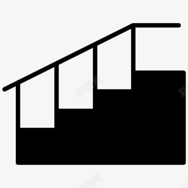 楼梯家具家居装饰图标图标