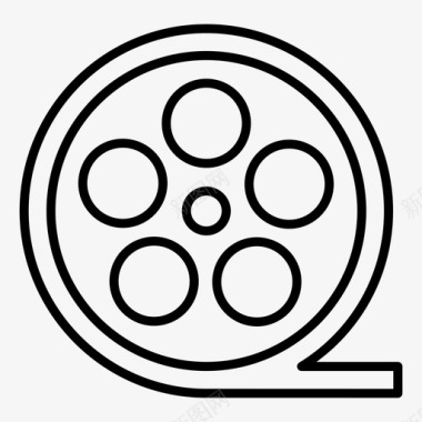 胶卷录像线图标集图标