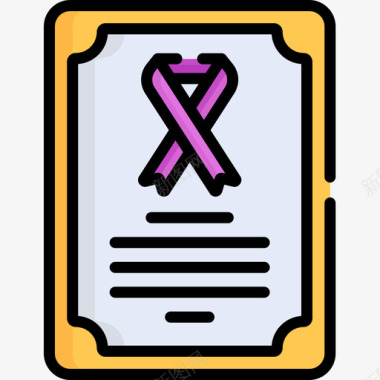 健康报告世界癌症意识日10线性颜色图标图标
