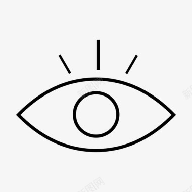 眼睛透明眼球图标图标