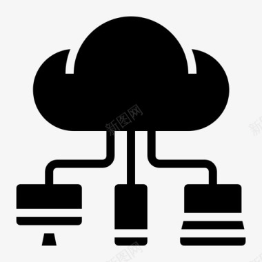 云技术设备存储图标图标
