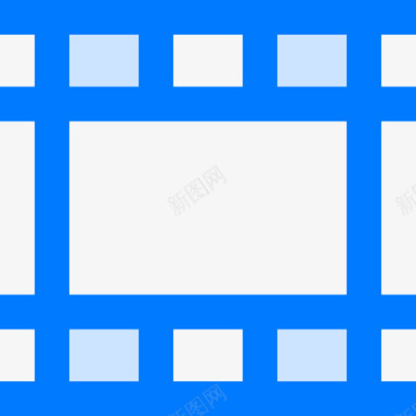蓝色光圈电影院电影院59蓝色图标图标