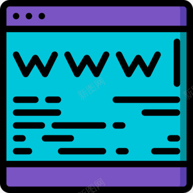 科技信息网站网站黑客27线性颜色图标图标