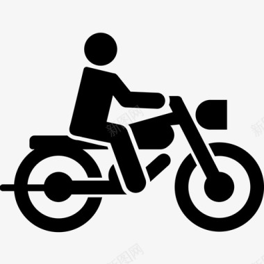 摩托车越野活动极限图标图标