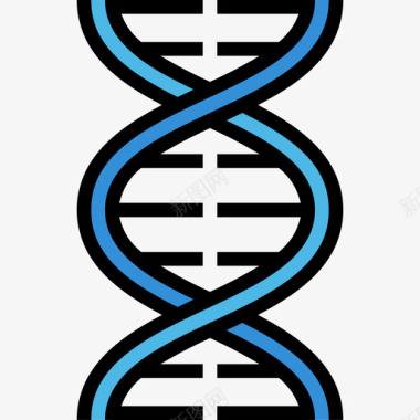 颜料颜色Dna科学107线性颜色图标图标