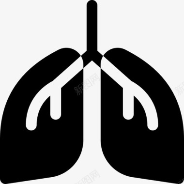 肺活跃的生活方式24充满图标图标