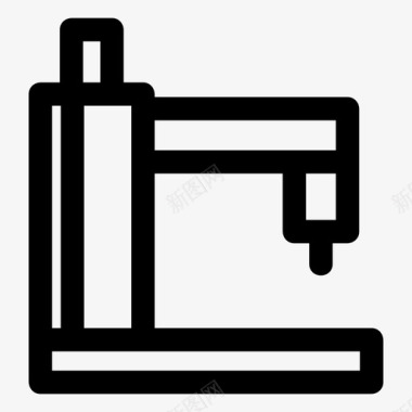 缝纫机工艺裁缝图标图标