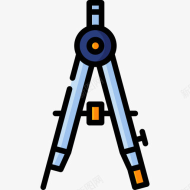地图指南图标指南针艺术工作室15线性颜色图标图标