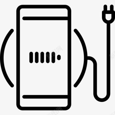 无线充电器设备手机图标图标