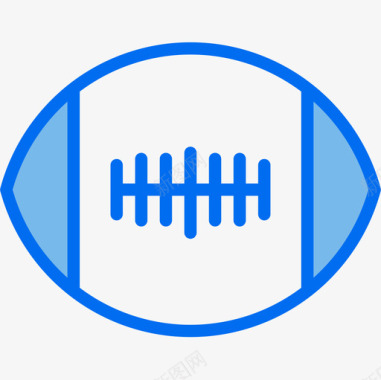 橄榄球运动运动81蓝色图标图标
