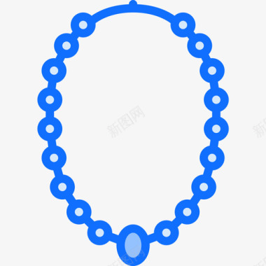 珠子珠宝17蓝色图标图标