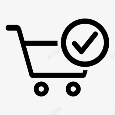 接受购物车电子商务在线购物图标图标